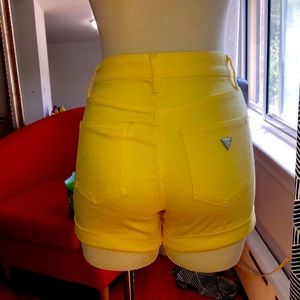 Guess Shorts Yellow